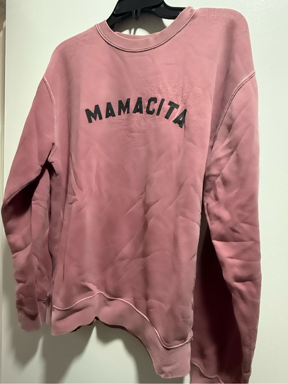 MAMACITA Pink Graphic Sweatshirt